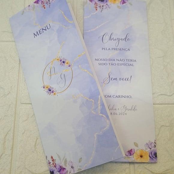 Cardápio Menu