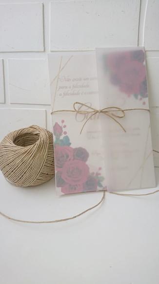 Convite Casamento Vegetal