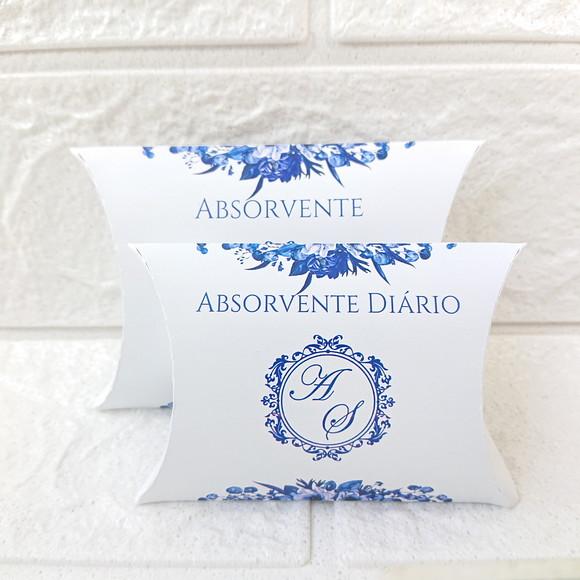 Embalagens para Kit Toalete Floral Azul