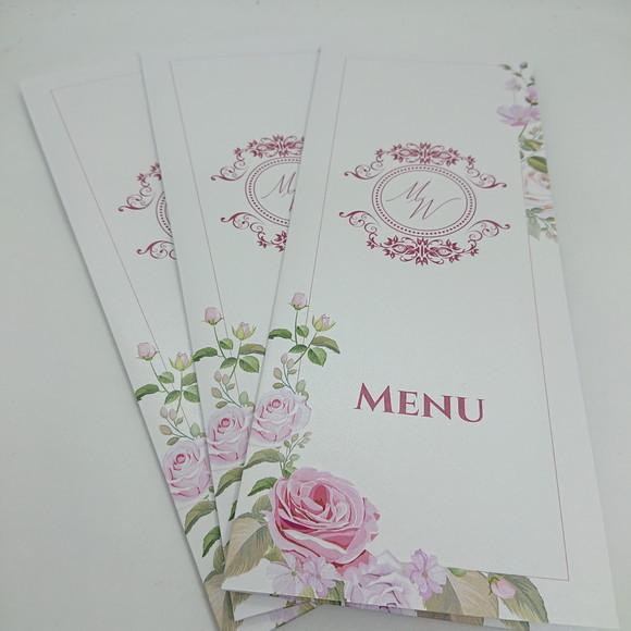 Menu Cardápio Casamento Perolado