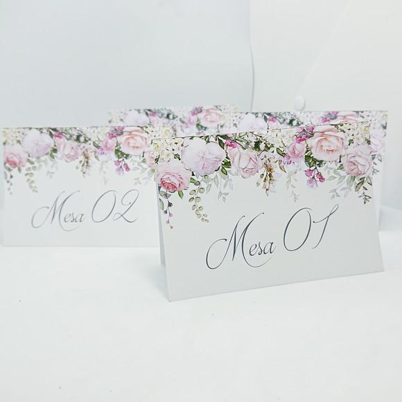 Numeração de Mesa para Casamento Floral