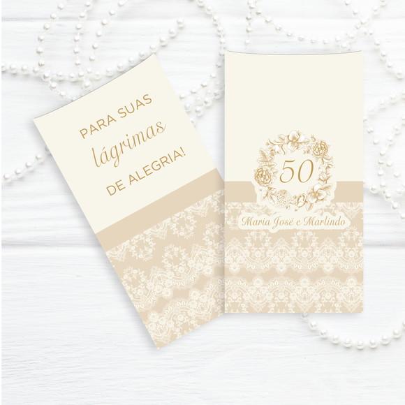 Lenço para lágrimas de alegria Bodas