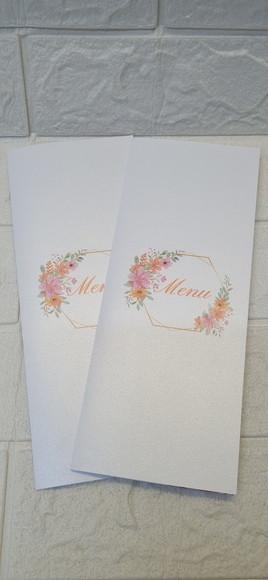 Menu Cardápio Casamento Perolado