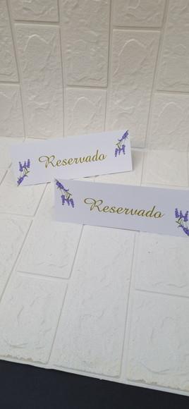 Reservado de Mesa para Casamento Lavanda