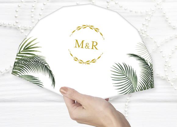 Leque de Papel para Casamento