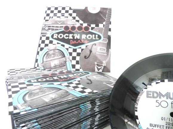 Convite Vinil Rock'n Roll