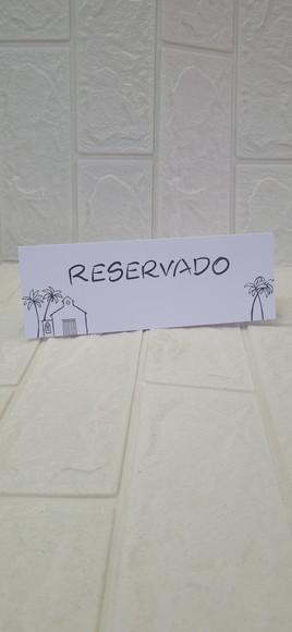 Reservado de Mesa para Casamento