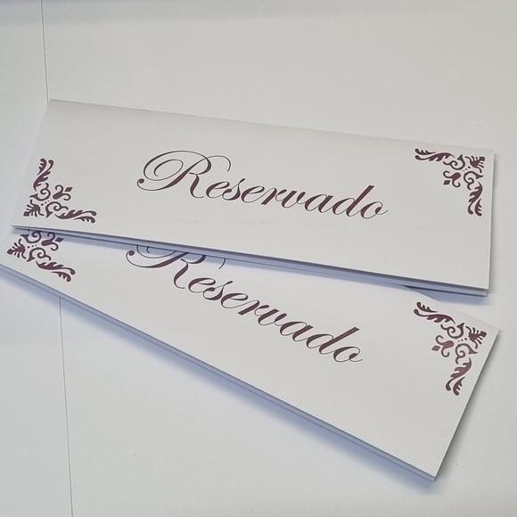 Reservado de Mesa para Casamento Marsala