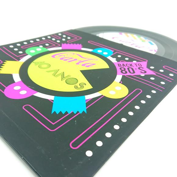 Convite de Vinil New Wave