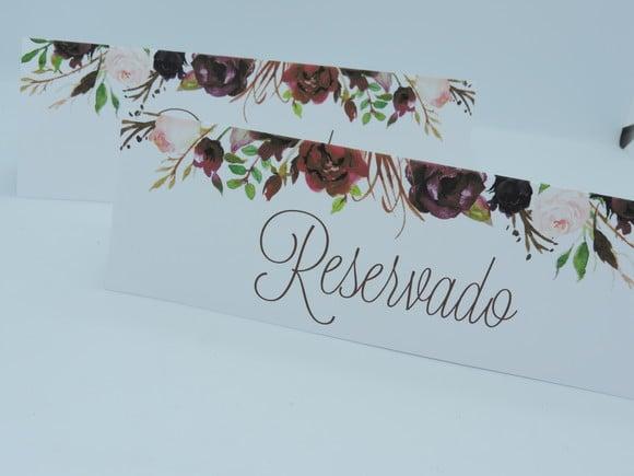Reservado para Casamento Marsala