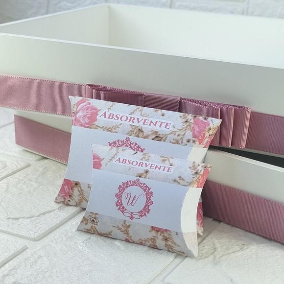 Duas Bandejas e Kit Toalete Fem e Masc Floral Romântico