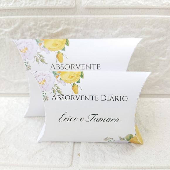Kit Toalete Fem. e Masc. Floral Amarelo