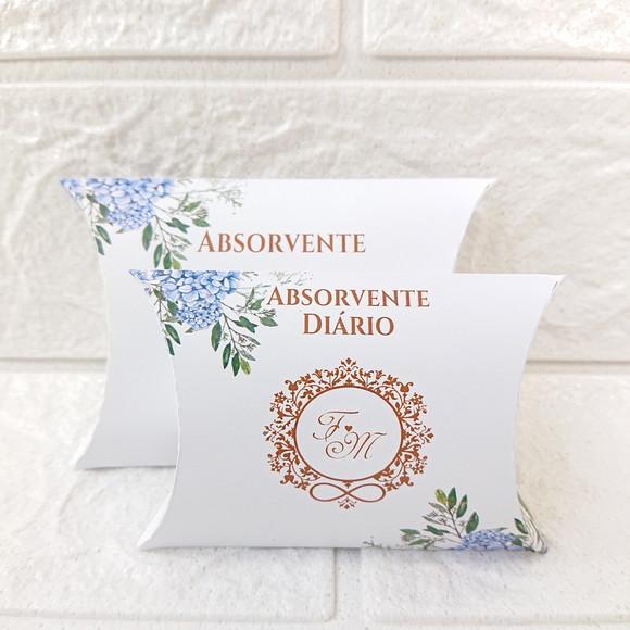 Embalagens para Kit Toalete Hortênsia Azul