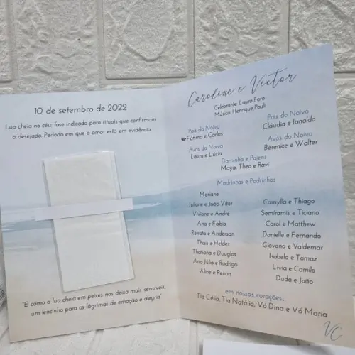 Missal para Casamento com Lágrimas de Alegria