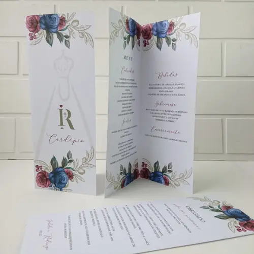 Cardápio Menu Casamento
