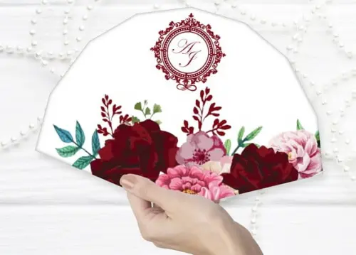 Leque de Papel para Casamento