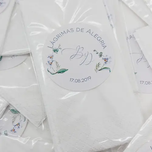 Saquinho com Lenço para Lágrimas de Alegria