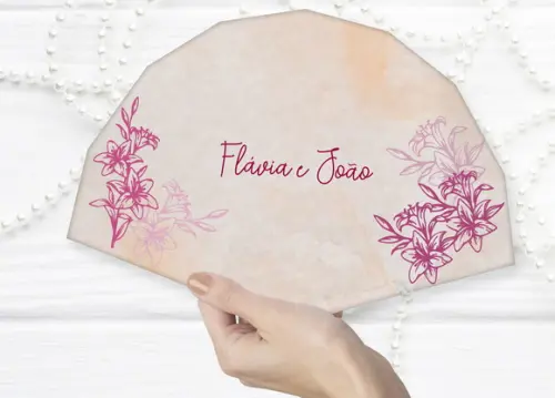 Leque para Casamento