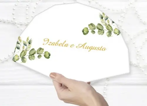 Leque De Papel Para Casamento