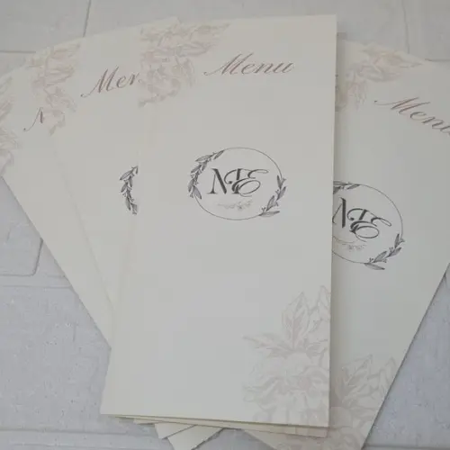 Menu Cardápio Casamento Perolado