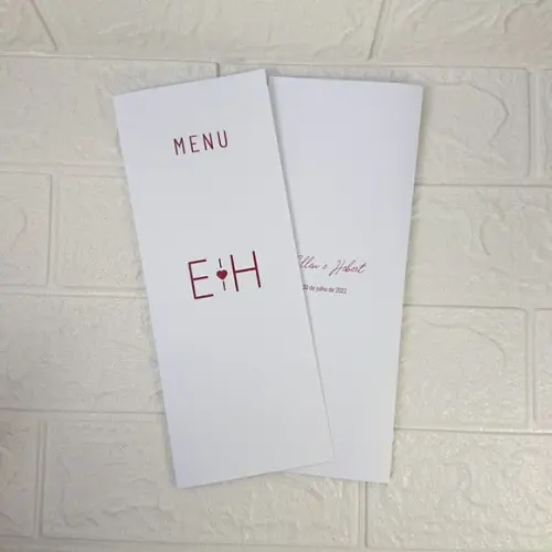 Menu Cardápio Casamento