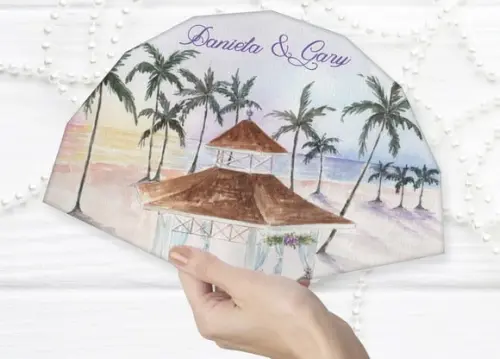 Leque Ventarola para Casamento