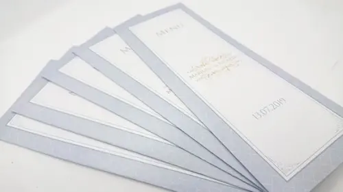 Menu para Casamento Perolado