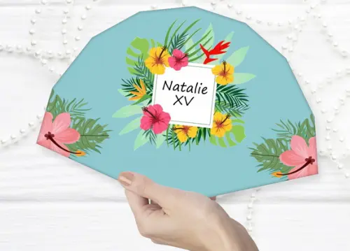 Leque de Papel para Casamento