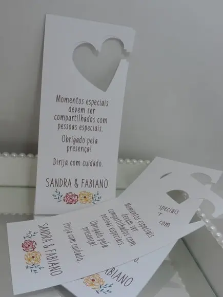 Tag para Carro Agradecimento
