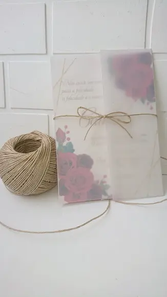 Convite Casamento Vegetal