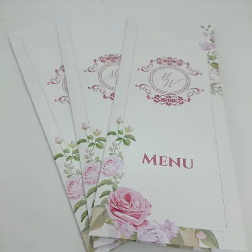 Menu Cardápio Casamento Perolado