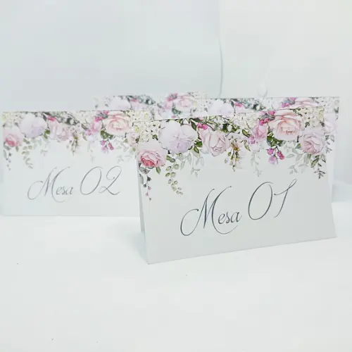 Numeração de Mesa para Casamento Floral