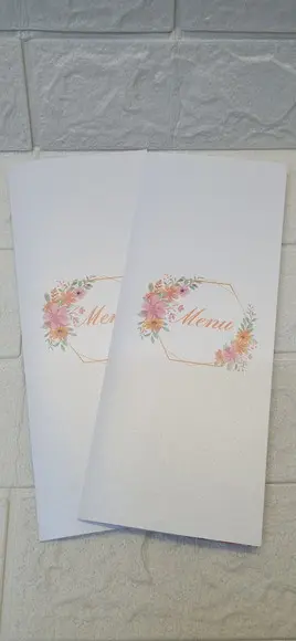 Menu Cardápio Casamento Perolado