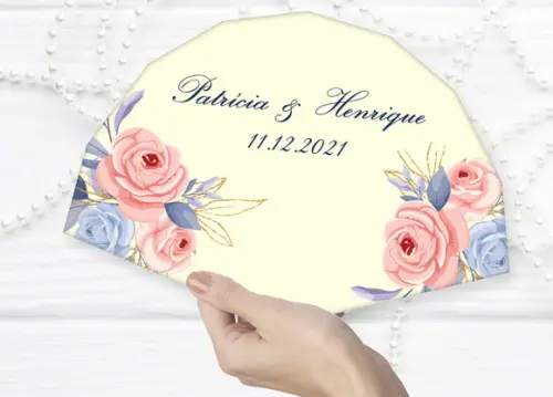 Leque de Papel para Festa Casamento
