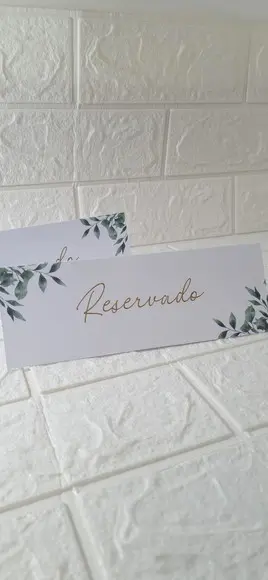 Reservado de Mesa para Casamento Folhagem
