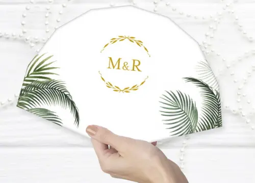 Leque de Papel para Casamento