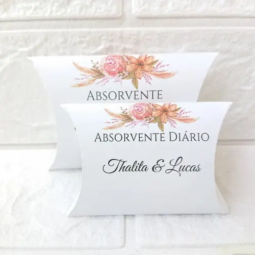 Kit Toalete Feminino e Masculino Floral Terracota
