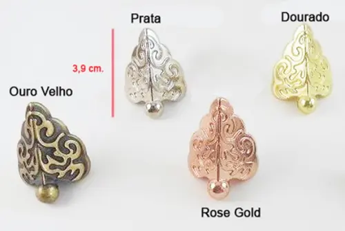Pézinhos de Metal para Uma Bandeja de Kit Toalete