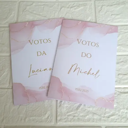 Capa de Votos para Noivos e Noivas