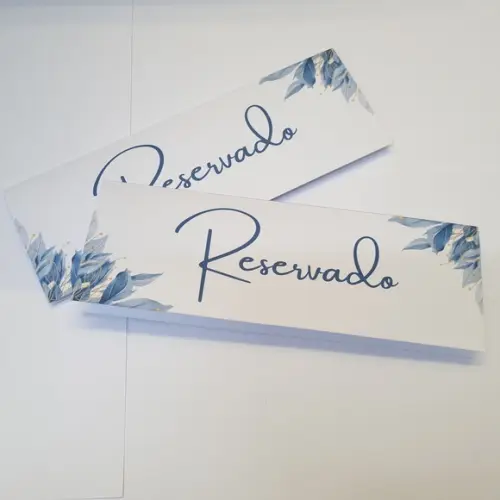 Reservado de Mesa para Casamento Azul