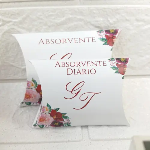 Kit Toalete Fem. e Masc. Floral Marsala