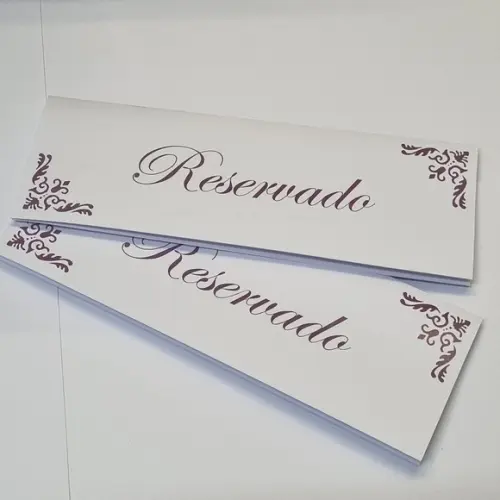 Reservado de Mesa para Casamento Marsala