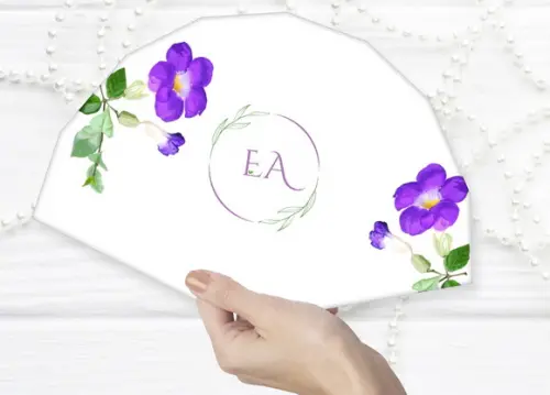 Leque de Papel para Casamento