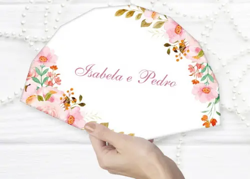 Leque para Festas Casamento