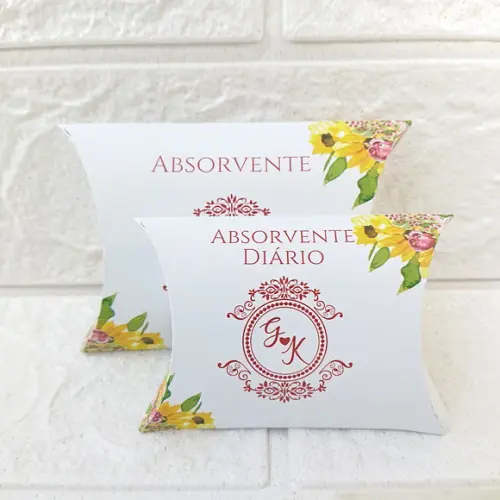 Embalagens para Kit Toalete Floral Amarelo