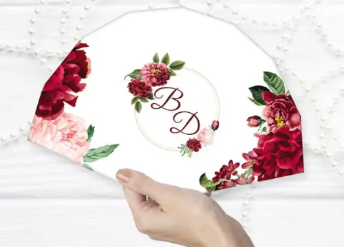 90 Leques de Papel no Casamento