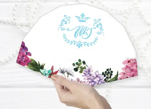 Leque Personalizado Para Casamento