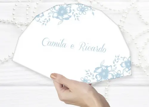 Leque De Papel Para Casamento