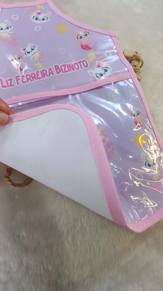 Avental Infantil Impermeável Pintura Escolar Brincadeira