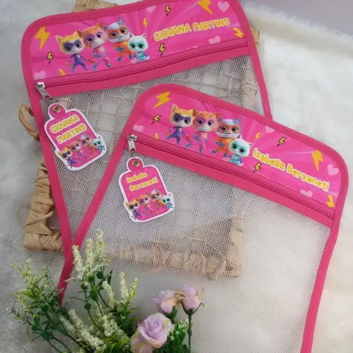 2x Saquinho 30x30 Personalizado, Roupinhas, Infantil Escola.